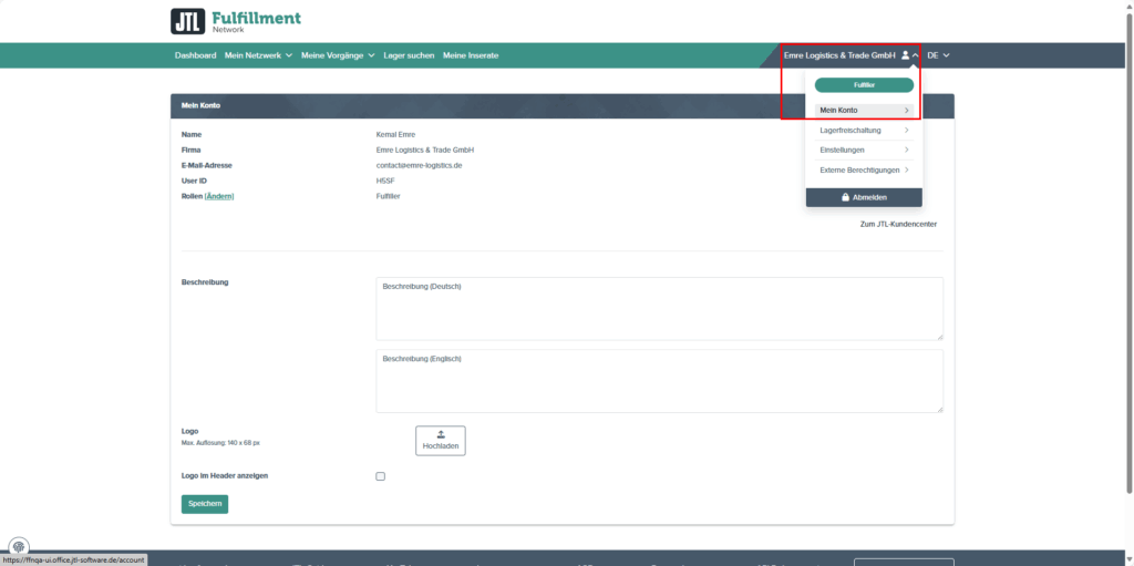 02 JTL Fulfillment Network Fulfiller Benutzer Aktualisieren Benutzerdaten