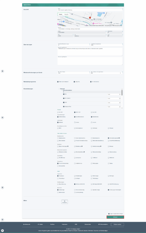 04 JTL Fulfillment Network Fulfiller Lagerinserat Anlegen Inseratdaten
