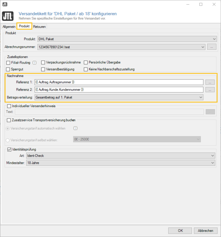 JTLShippingLabels für DHL Paket / DHL Versenden 3.0 einrichten JTLGuide