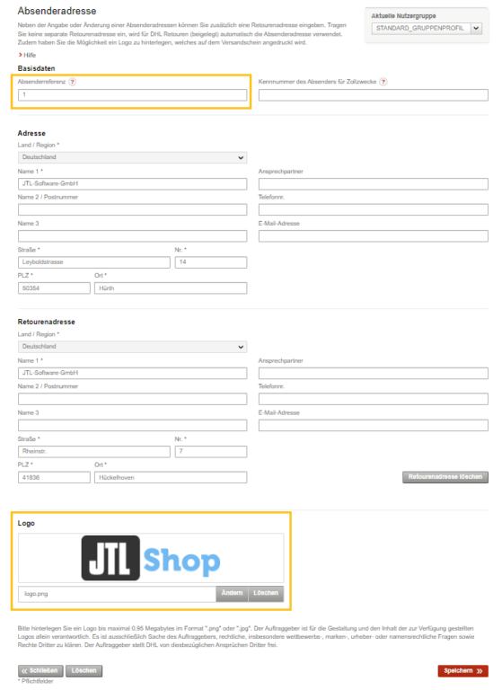 JTLShippingLabels für DHL Paket / DHL Versenden 3.0 einrichten JTLGuide