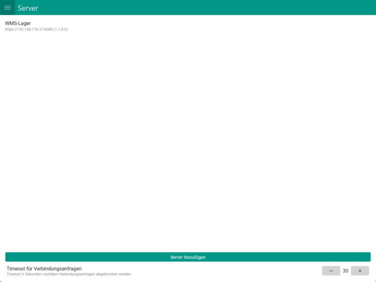 JTL WMS Mobile Einstellungen 003 Einstellungen Server