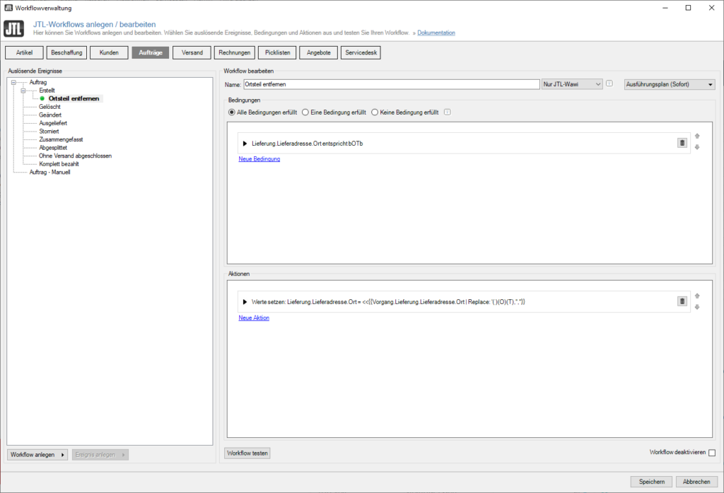 Jtl Wawi Workflows 004 Ortsnamen Pruefen Workflow1 Fertig