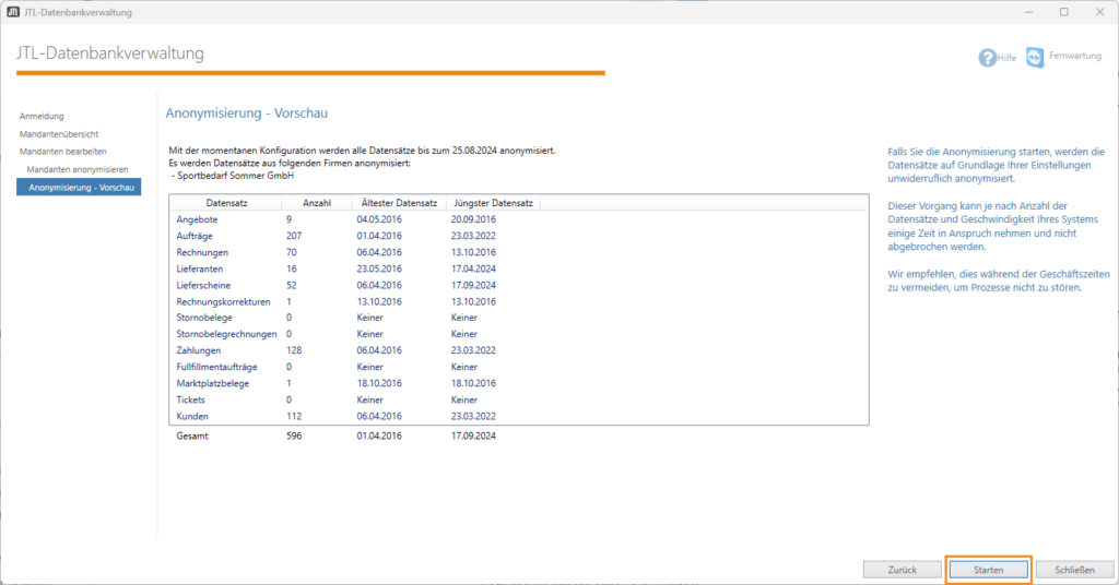 Personenbezogene Daten Anonymisieren Datenbank Anonymisierung Vorschau