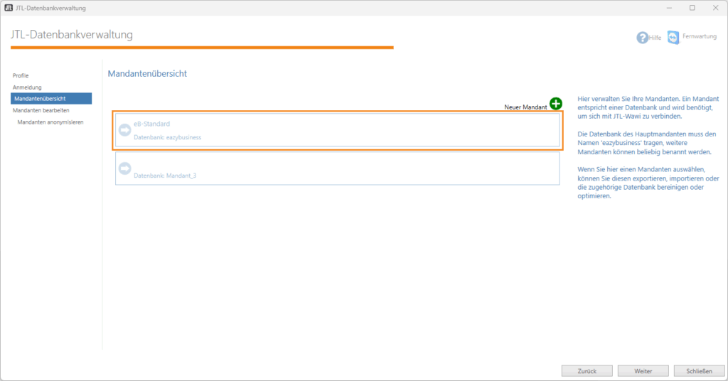 Personenbezogene Daten Anonymisieren Datenbank Mandantenuebersicht