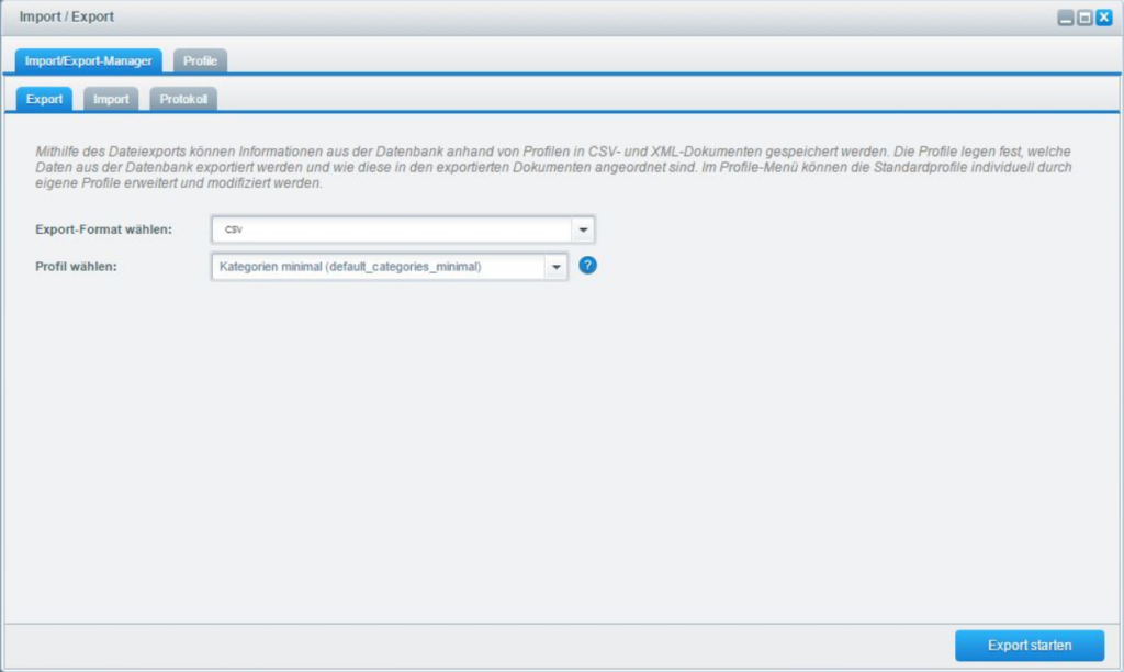 Kundendaten als CSV aus dem Backend von Shopware exportieren