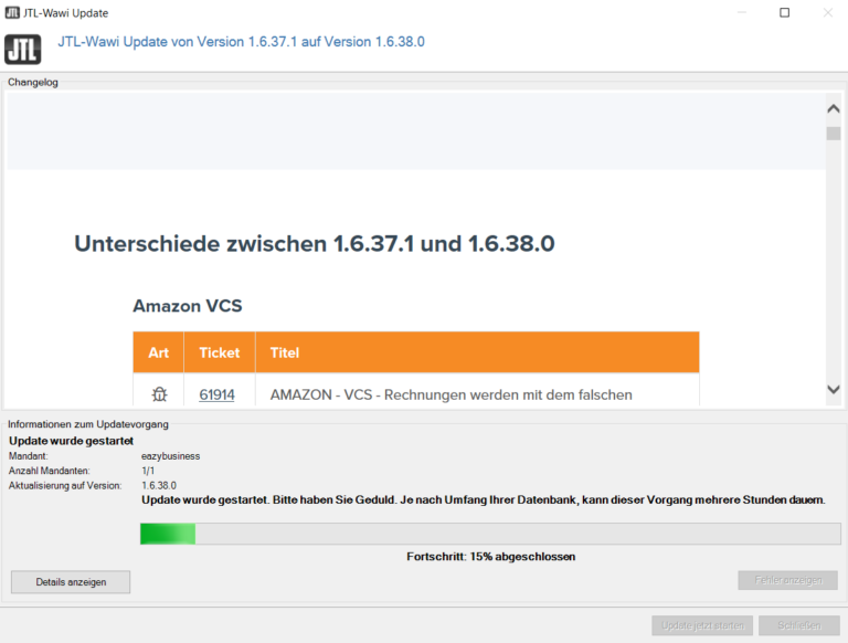 Jtl Wawi Aktualisieren Neue Version Der Warenwirtschaft Einspielen