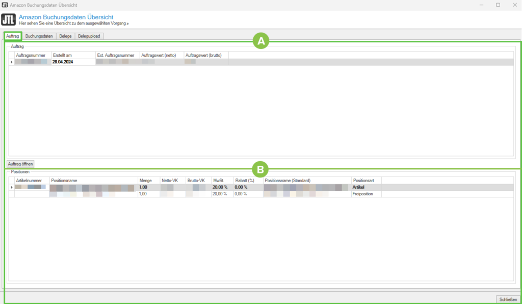 amazon-vcs-dialogfenster-amazon-buchungsdatenübersicht-registerkarte-auftraege-jtl-eazyauction-1