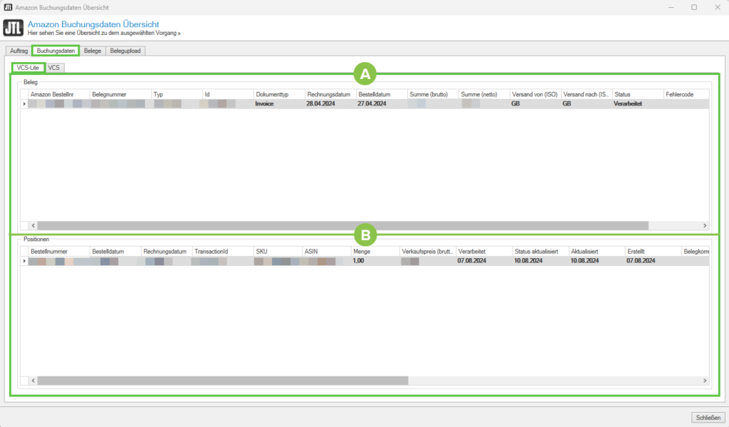 amazon-vcs-dialogfenster-amazon-buchungsdatenübersicht-registerkarte-belegdaten-vcs-lite-jtl-eazyauction