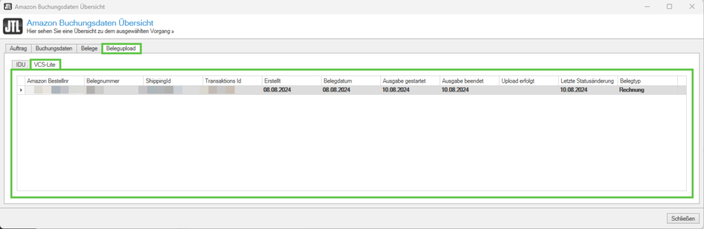 amazon-vcs-dialogfenster-amazon-buchungsdatenübersicht-registerkarte-belegupload-vcs-lite-jtl-eazyauction