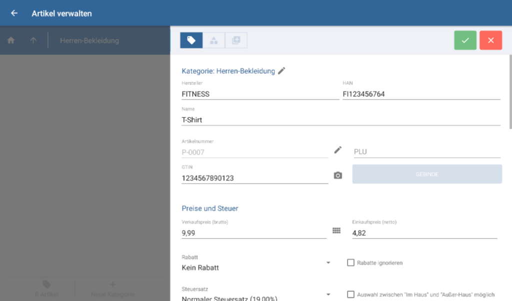 Vaterartikel für Variationskombinationen anlegen