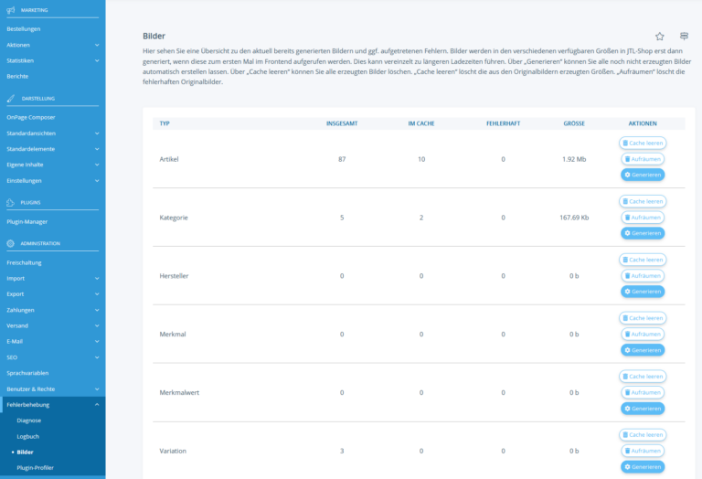Bilder in JTL-Shop verwalten