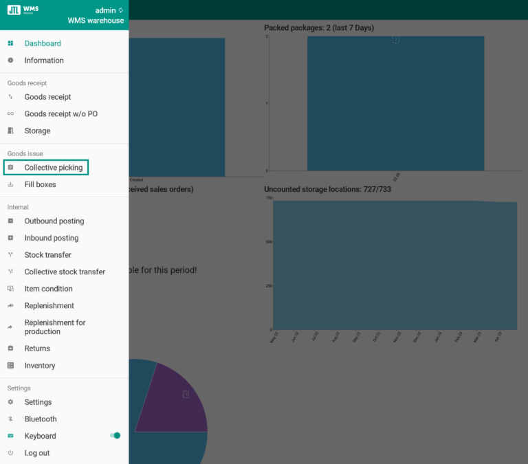 Wms Mobile Collective picking Menu item