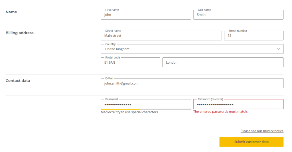 Image tips for secure passwords