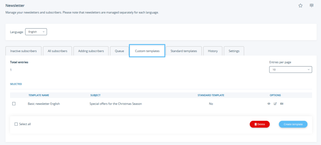 Custom templates for newsletters in JTL-Shop