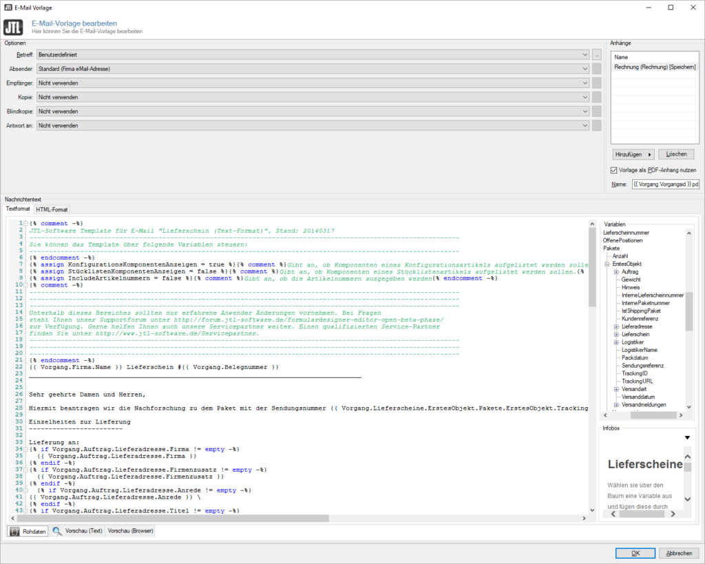 E-Mail-Vorlage für einen Nachforschungsantrag
