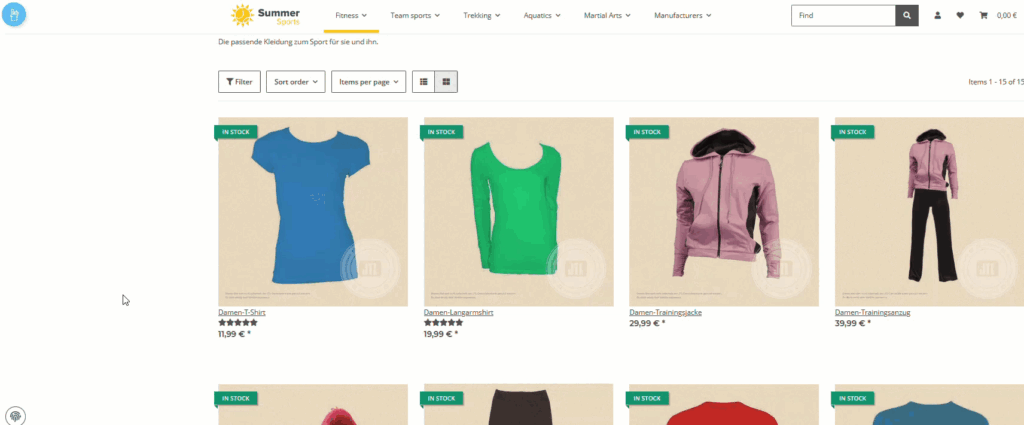 Opening the OnPage Composer in JTL-Shop