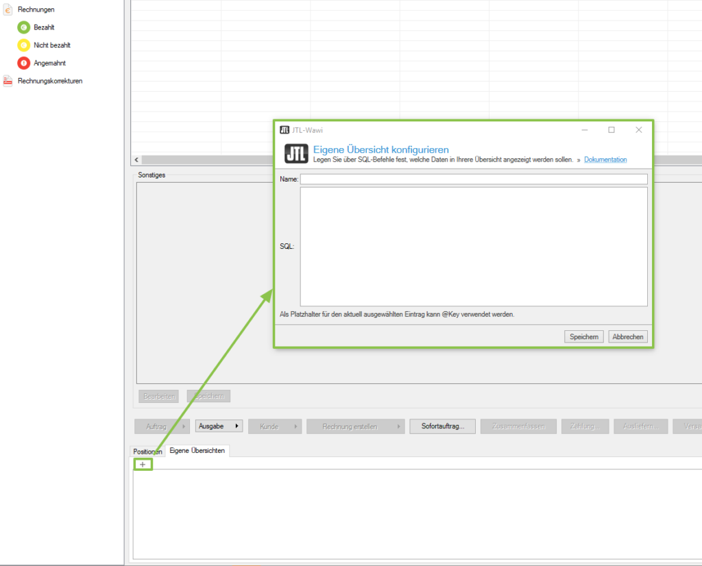 Eigene Übersicht im Bereich Verkauf erstellen