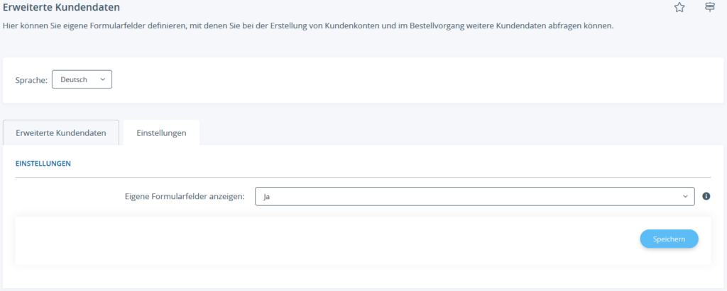 Aktivieren der Formularfelder für erweiterte Kundendaten in JTL-Shop 5