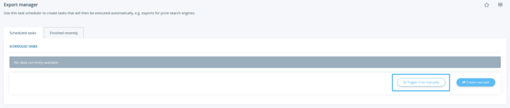 Manually triggering the Export manager via Cron in JTL-Shop 5