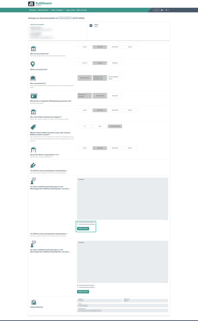 Fulfillment Matchmaker Als Fulfiller Anfrage Annehmen