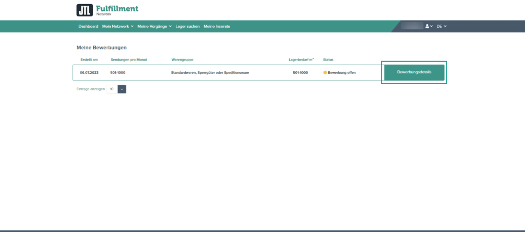 Fulfillment Matchmaker Als Fulfiller Bewerbung Oeffnen