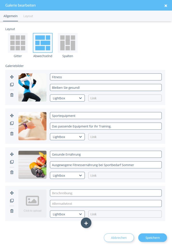 Galerie bearbeiten in JTL-Shop