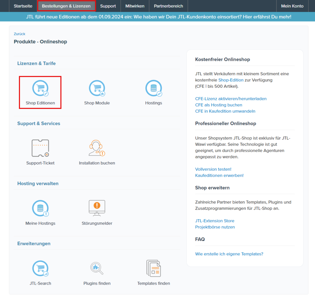 kundencenter-bestellungen-lizenzen-shop-editionen-jtl-shop-5
