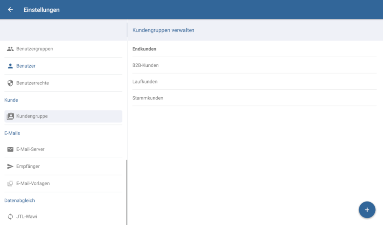 Kundengruppen in JTL-POS verwalten