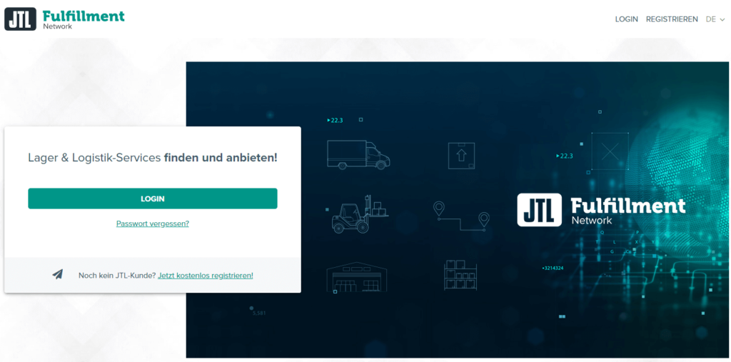 Login ins JTL-Fulfillment Network