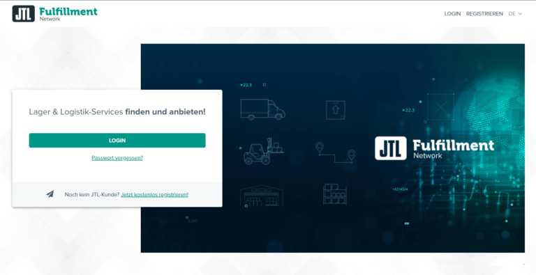 Registrierung für das JTL-Fulfillment Network