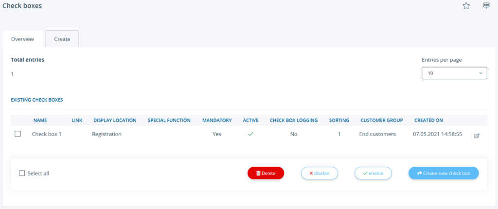 Managing check boxes in JTL-Shop 5