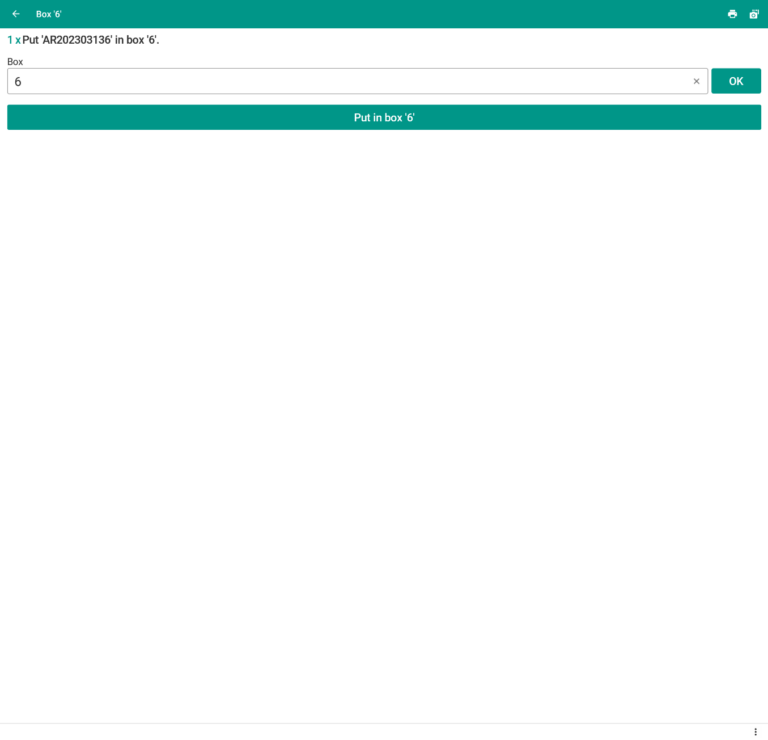 Wms Mobile Pick-to-box Confirm box
