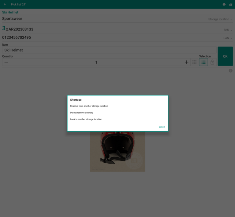 Wms Mobile Pick-to-box Shortage