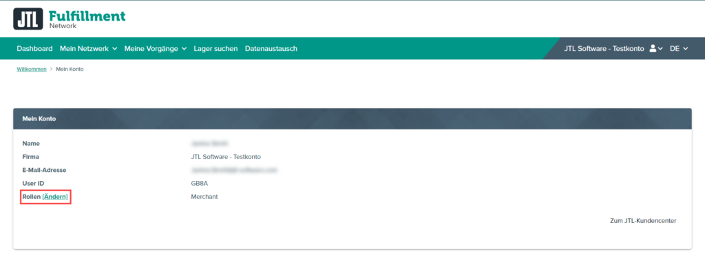 Rollenwechsel im JTL-FFN