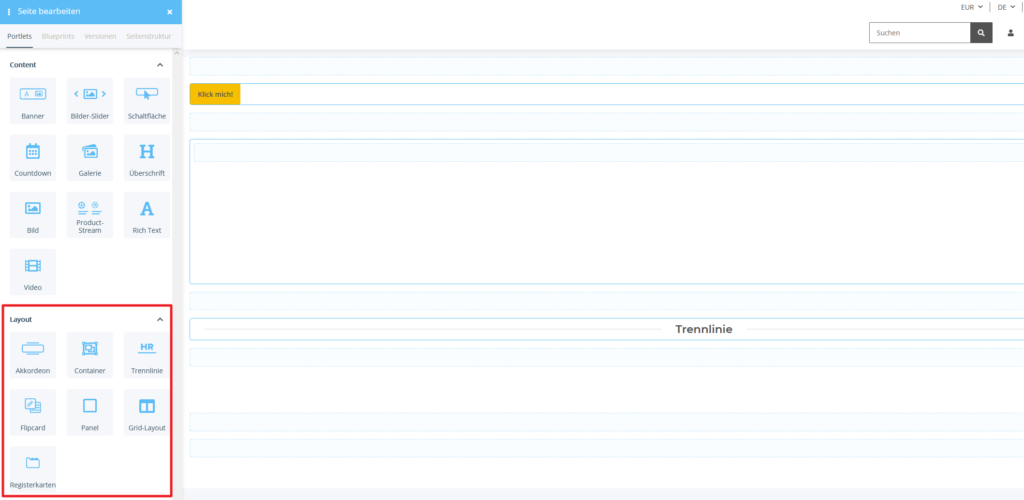 Layout-Portlets in JTL-Shop