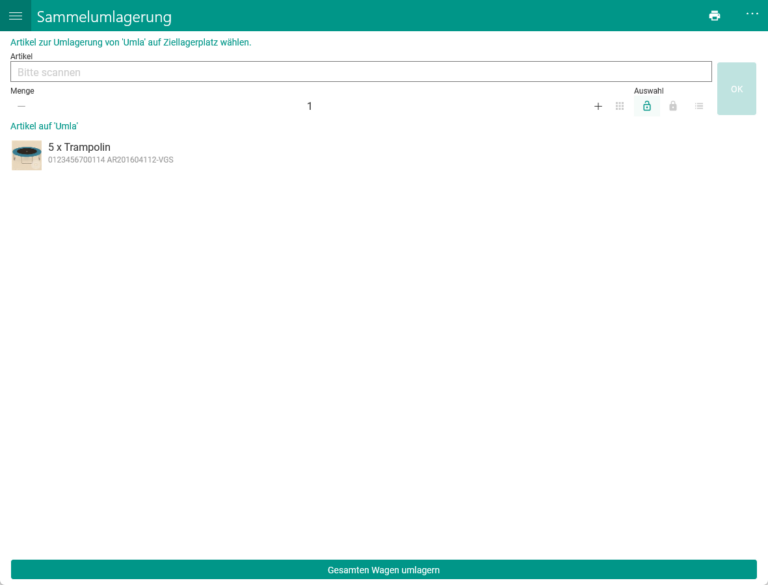 Wms Mobile Artikel Nachschubbereich 009 Sammelumlagerung