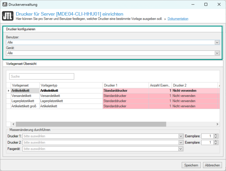Wms Mobile Druckerverwaltung Drucker Konfigurieren