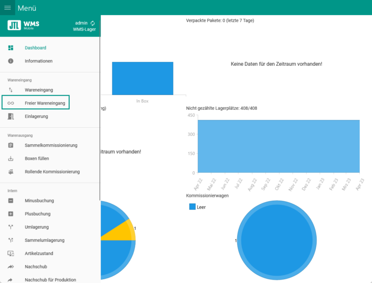 Wms Mobile Freier Wareneingang 001 Navigation