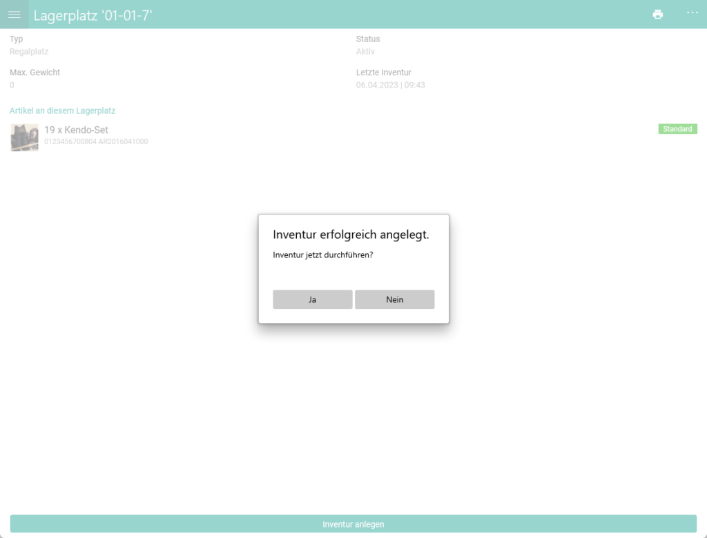 Wms Mobile Inventur 015 Inventur Infofenster
