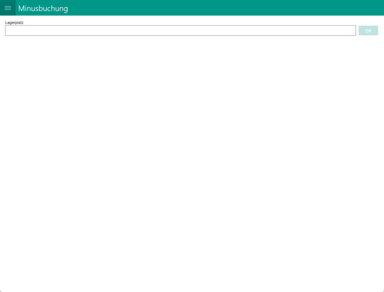 Wms Mobile Korrekturbuchung 002 Minusbuchung Lagerplatzwahl