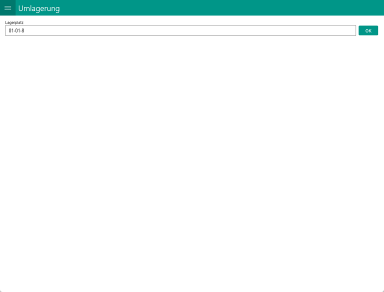 Wms Mobile Korrekturbuchung 009 Umlagerung Platzwahl