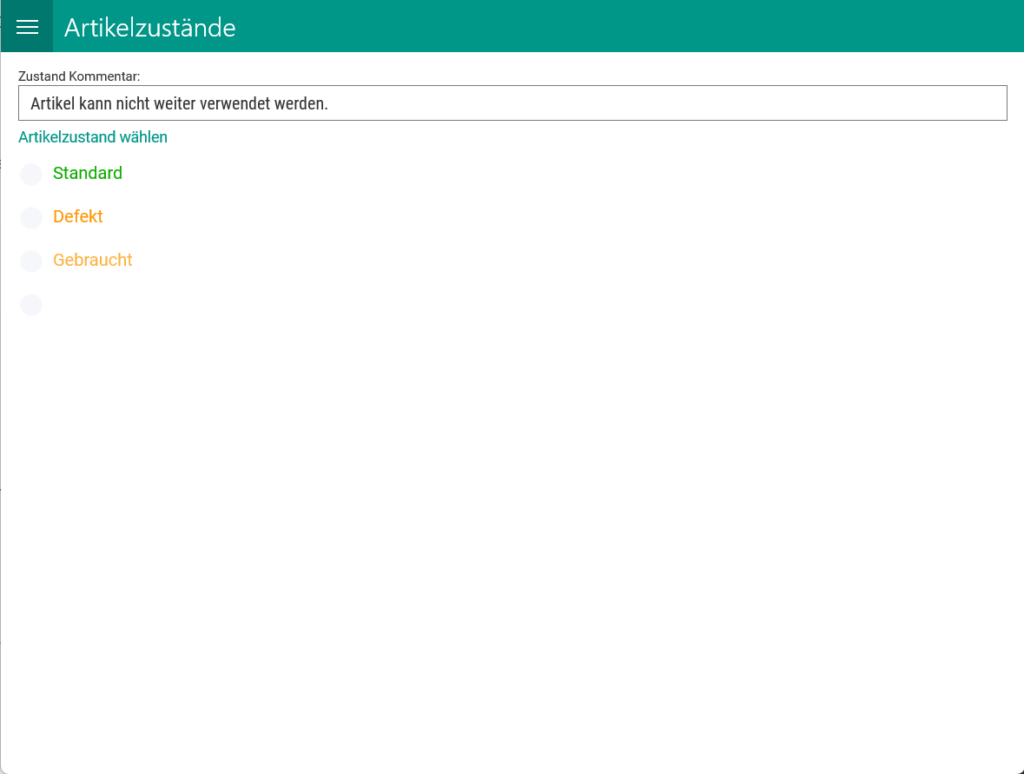 Wms Mobile Retouren Artikelzustand