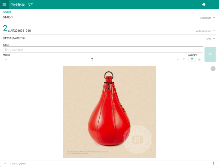Wms Mobile Sammelkommissionierung 004 Artikel Bestaetigen